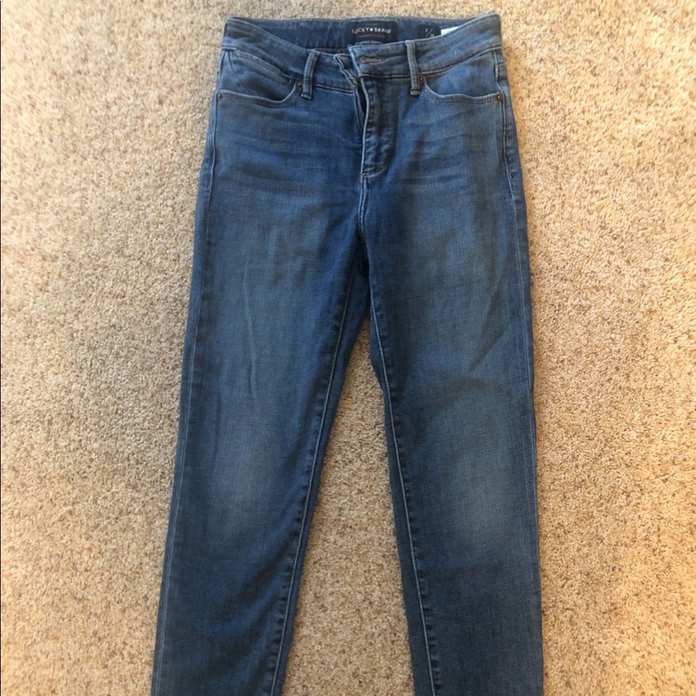 Lucky Brand straight leg high waist jeans